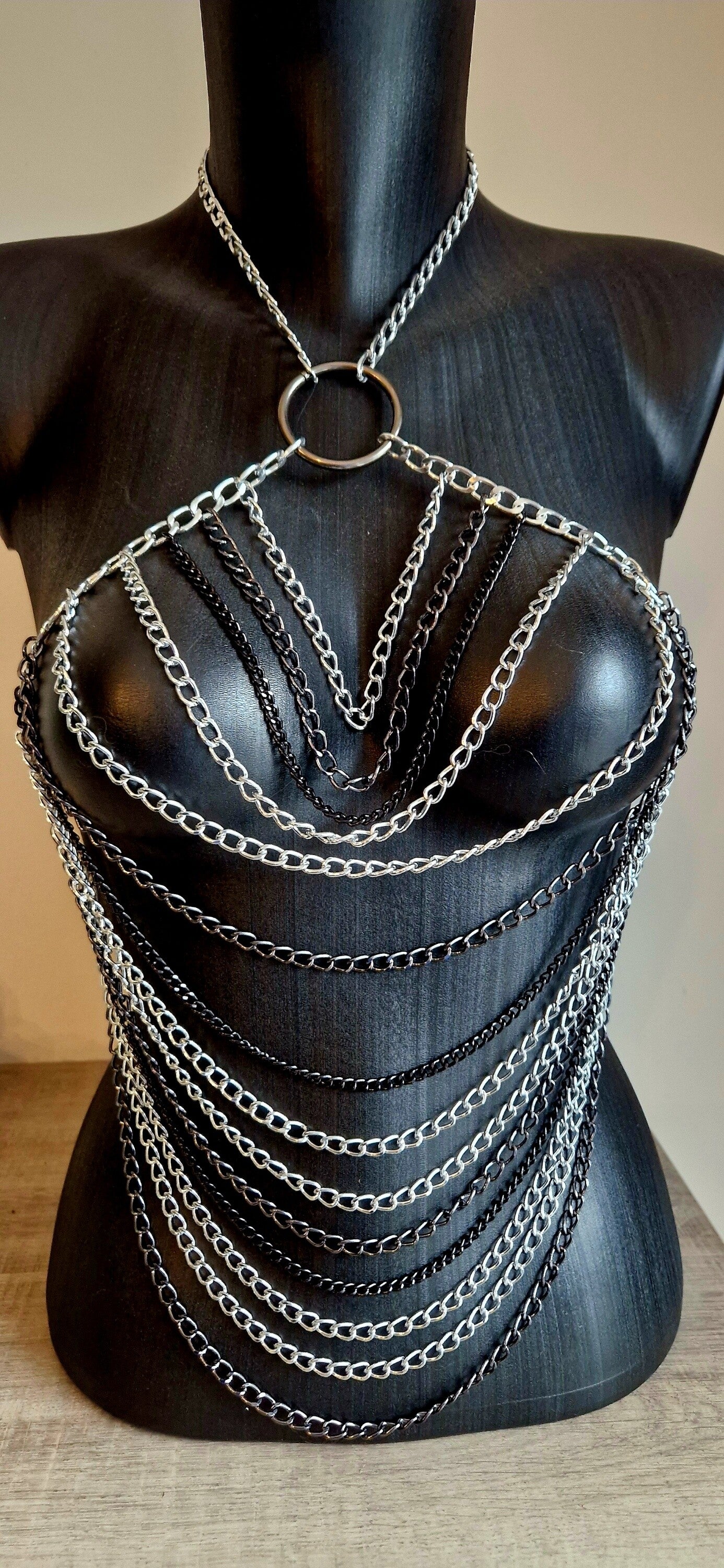 💋  Silver Sway Bodychain – The Kiss Core Line