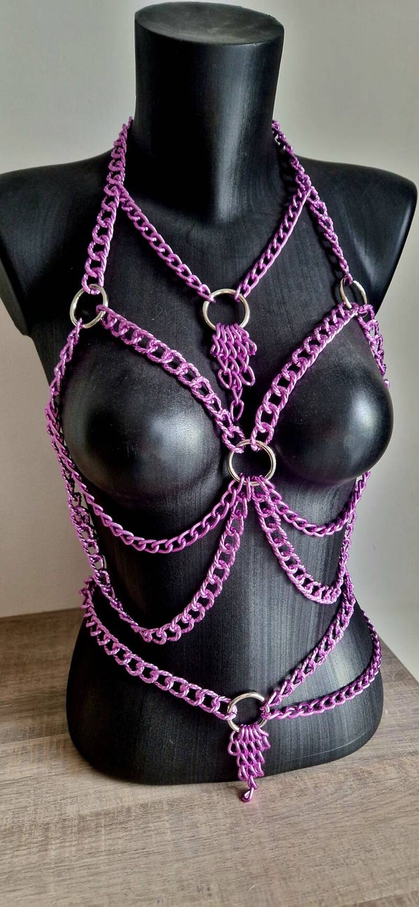 💜 Violet Kiss bodychain set