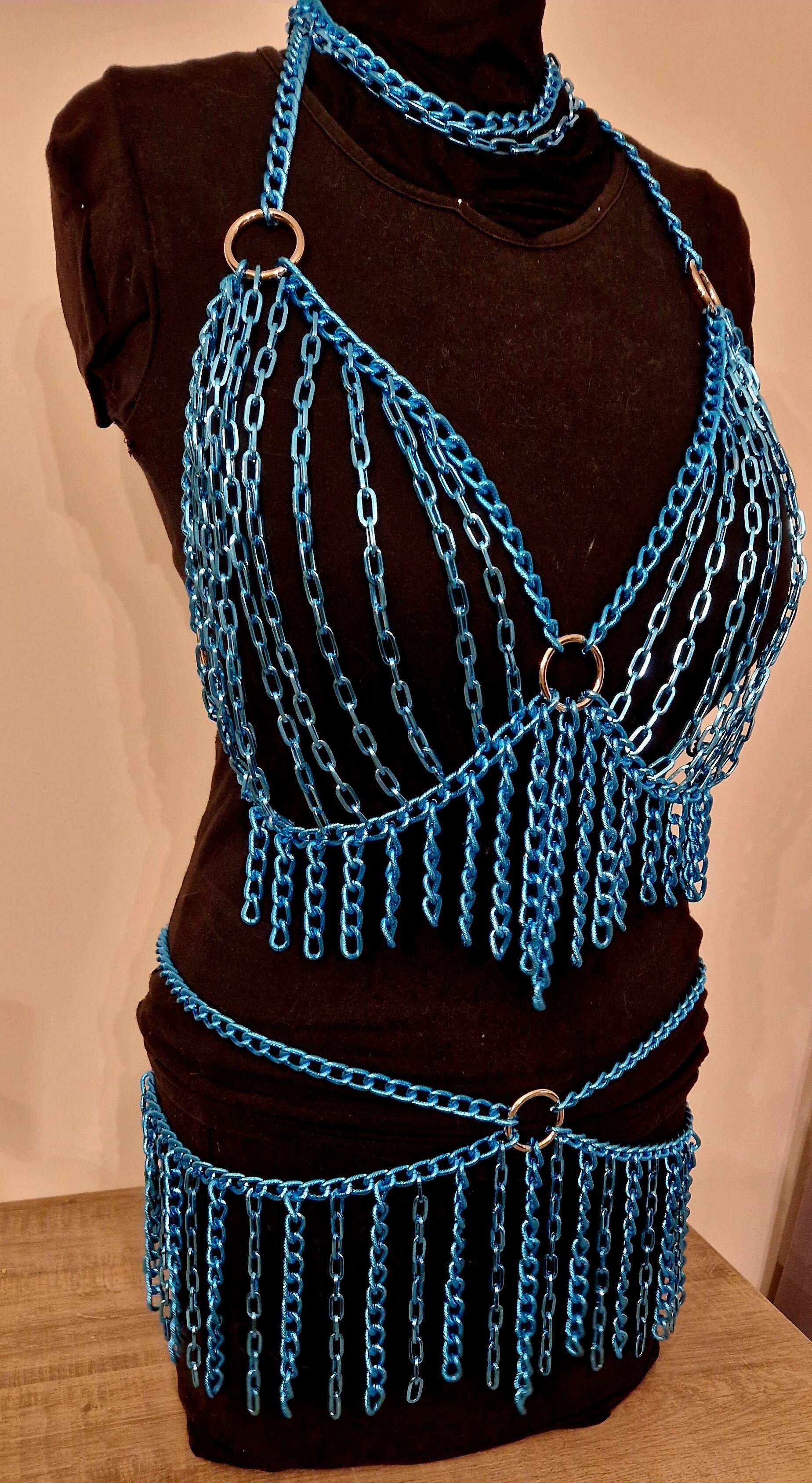 💙 Electric Ocean Kiss – Limited Edition Bodychain Set