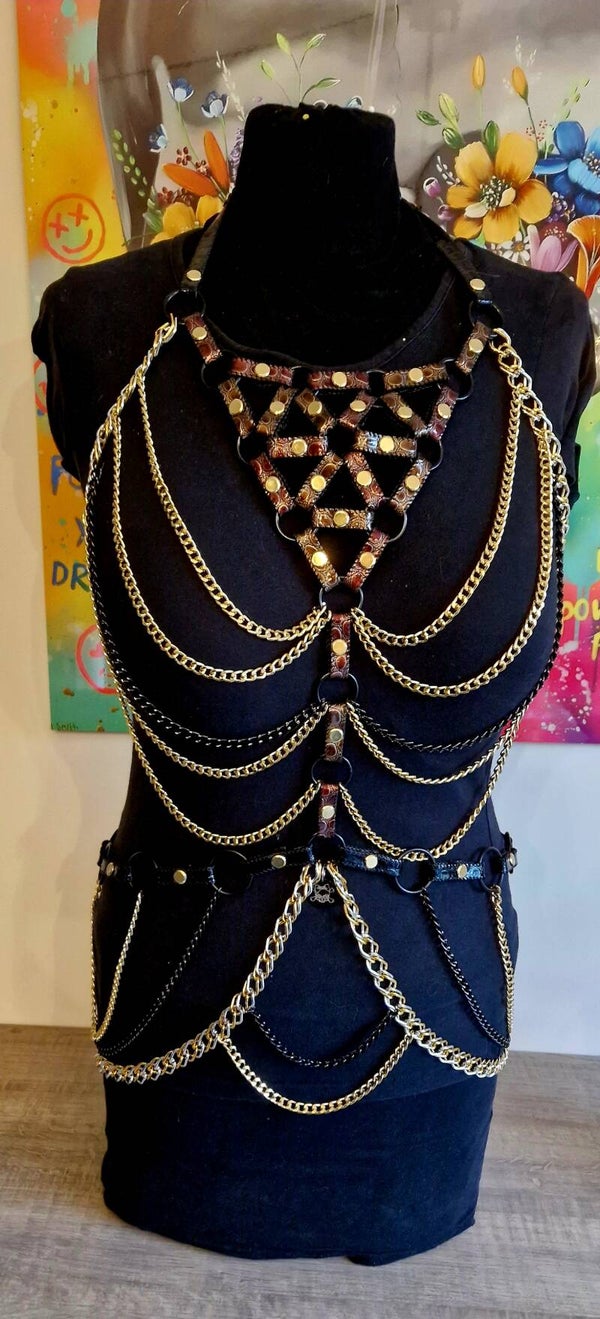 🖤 Midnight Crown. One of a Kind bodychain