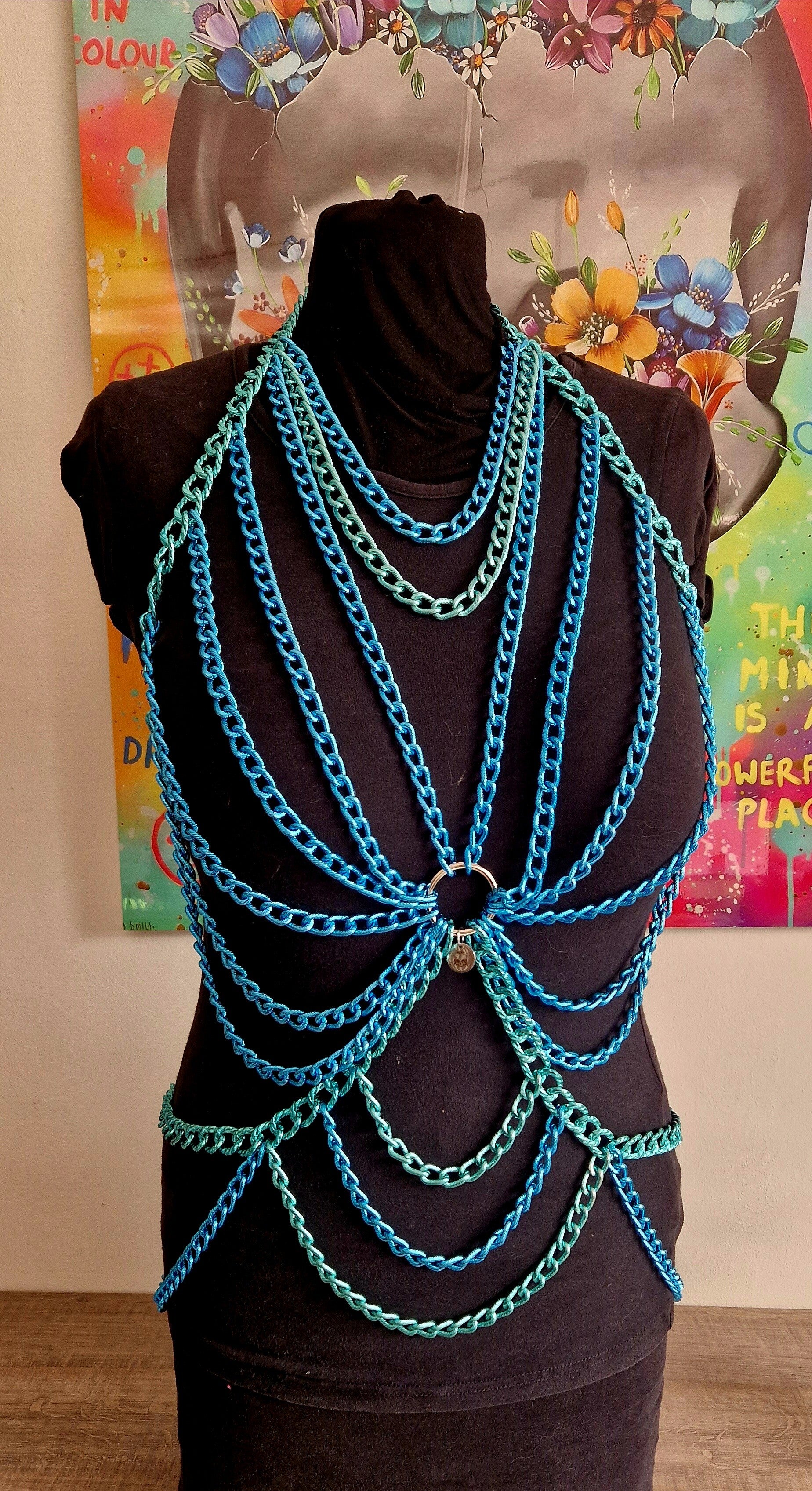 Lagoon Temptation Kiss Bodychain 💙💚 – Limited Edition