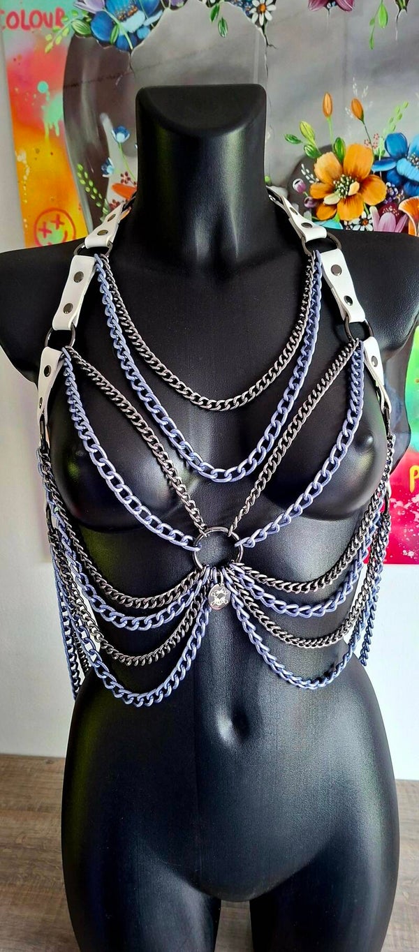 💜⚪ Violet Vice Harness ⚪💜