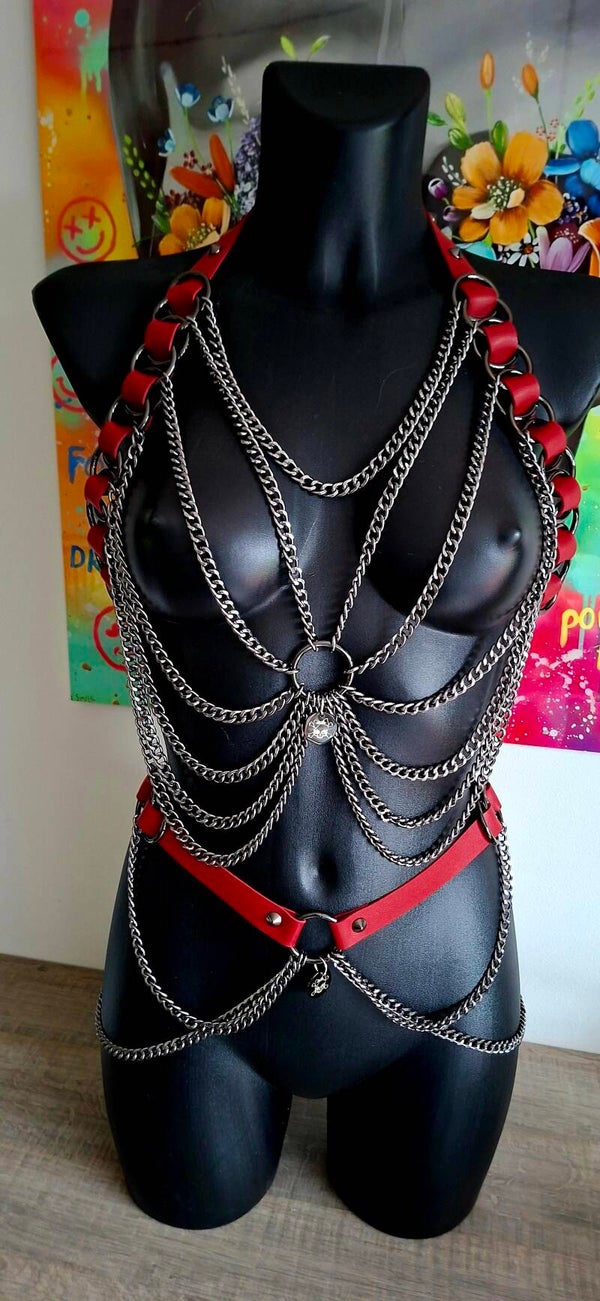 ❤️⛓️ Crimson Links harness set