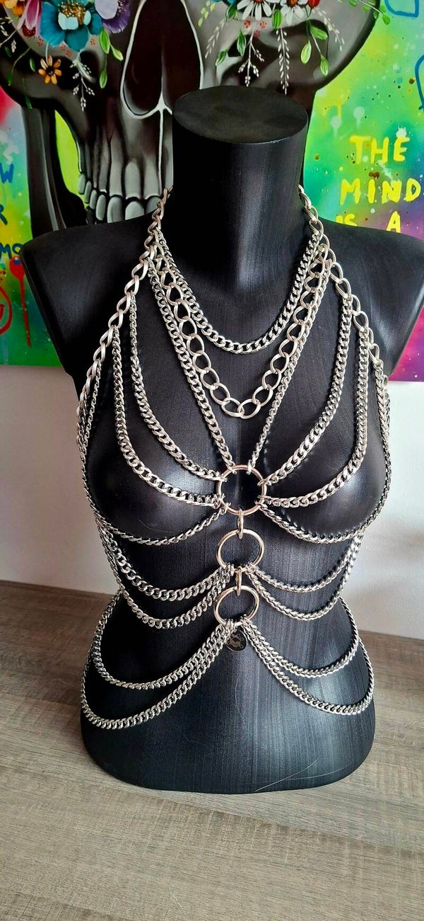 🩶 Silver Siren bodychain