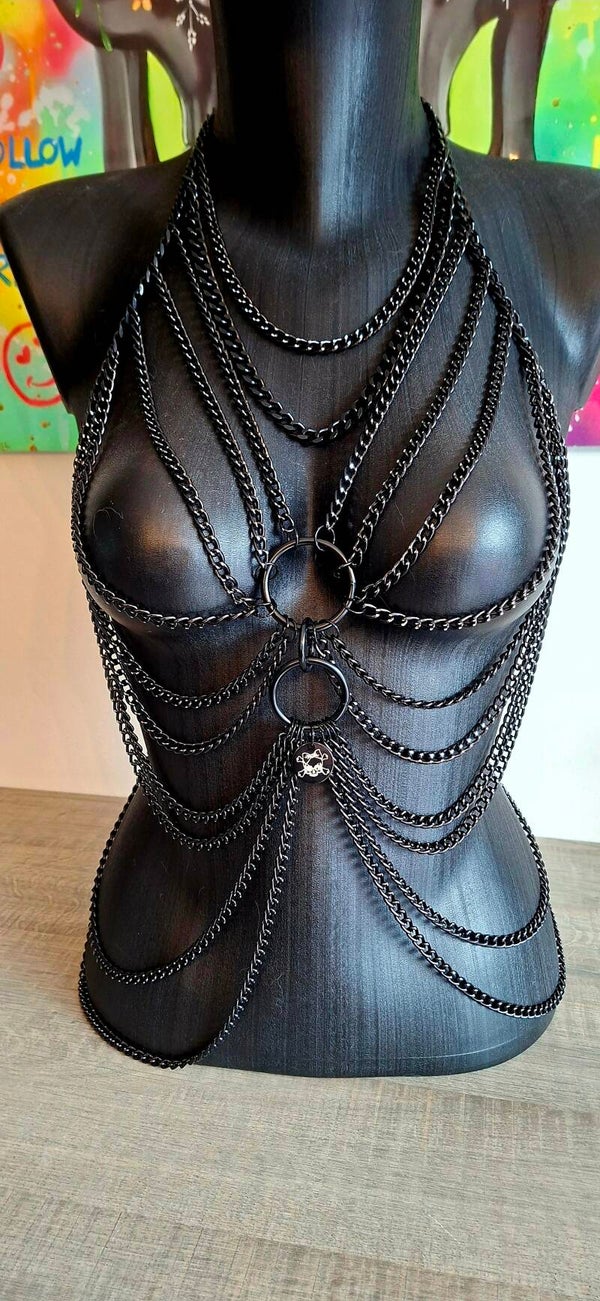 Black Desire Bodychain 🖤⛓️
