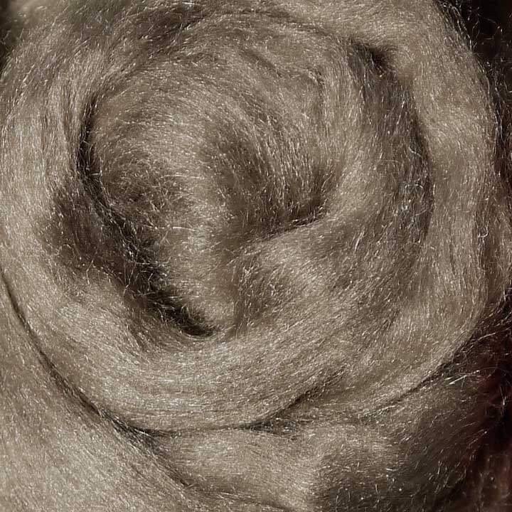 Tussah Silk Sliver - Ash Brown