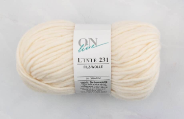Linie 231 Filzwolle - White