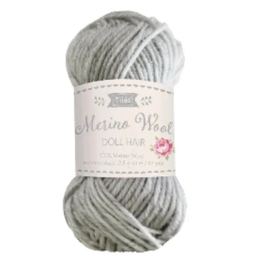 Tilda Doll Yarn For Hair - Fog