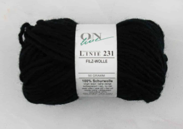 Linie 231 Filzwolle - Black