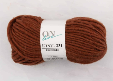 Linie 231 Filzwolle - Brown