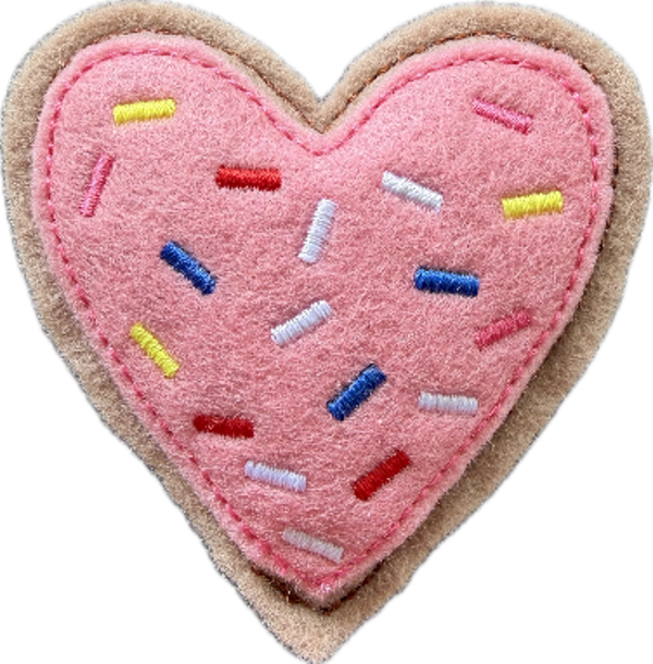 Sprinkled Heart Donut