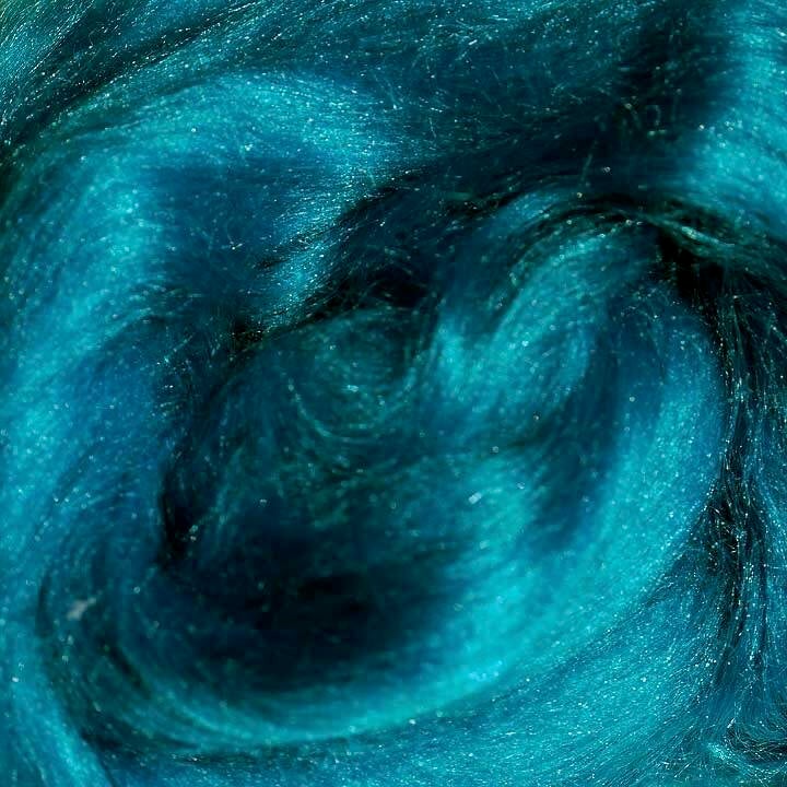 Tussah Silk Sliver - Turquoise