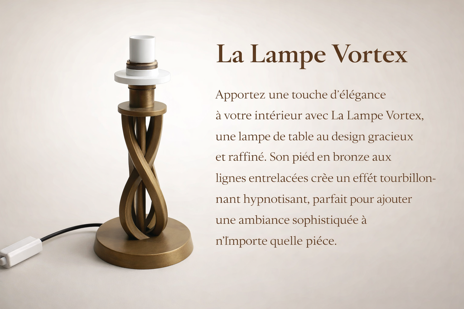 Lampe Spirale d’Airain.