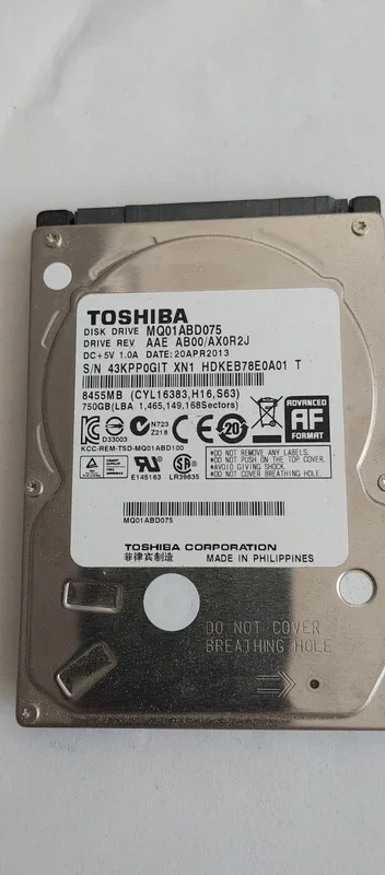 HDD Toshiba 750GB SATA 2013