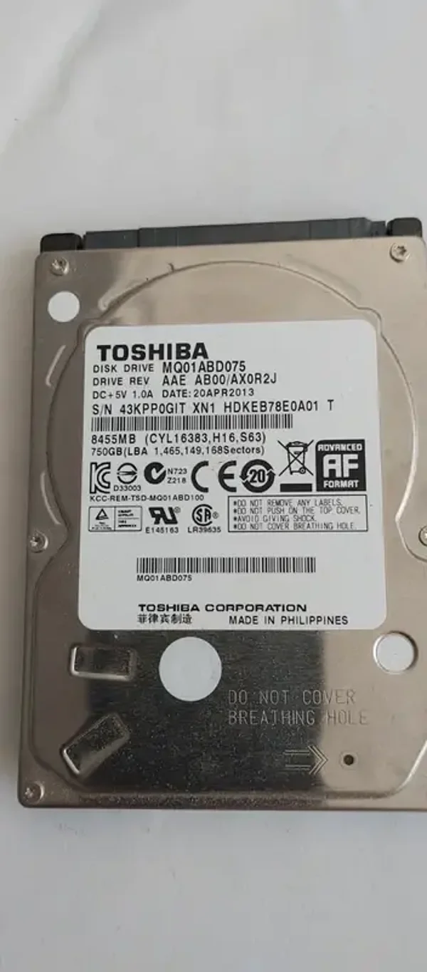 HDD Toshiba 750GB SATA 2013