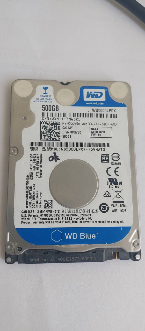 HDD WD 500GB WD5000LPCX reconditionné