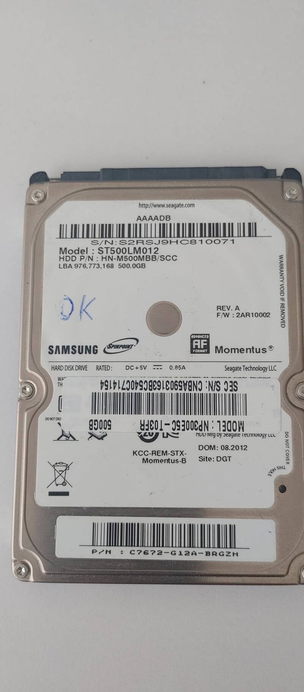 HDD Seagate 500GB ST5000LM012 5400 tr/m SATA 2.5"