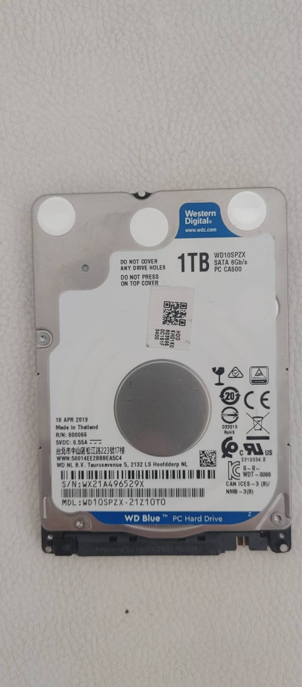 HDD WD 1TB SATA 3 WD10SPZX 2019