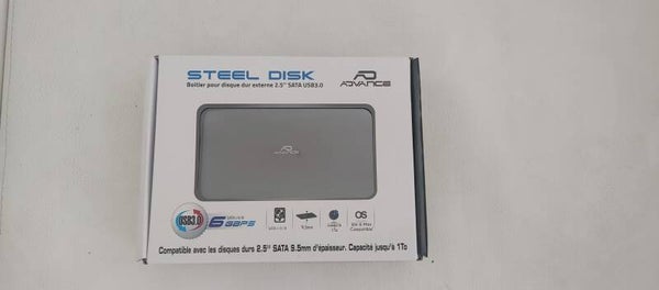 Boitier externe STEEL DISK  SATA USB3.0 2.5"