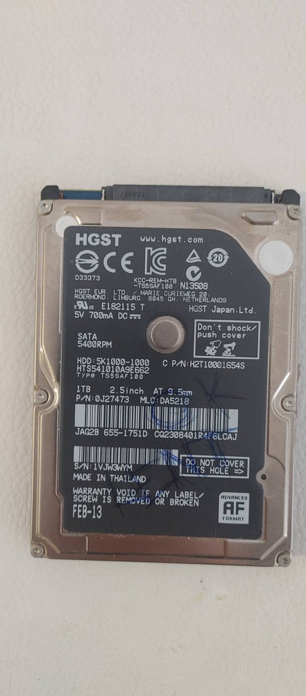 HDD 1TB HGST APPLE 5K1000-1000 SATA3 2.5" 5400tr/m
