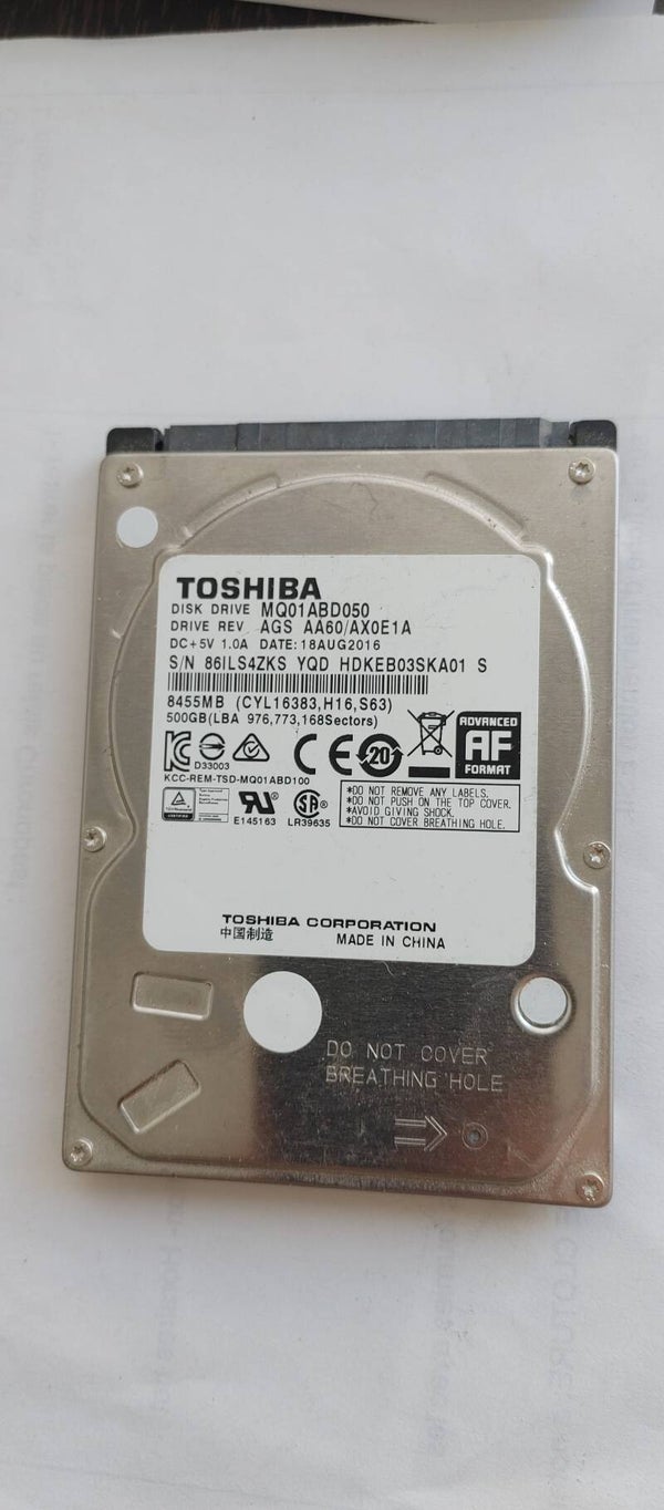 HDD Toshiba 500 GB SATA 2016