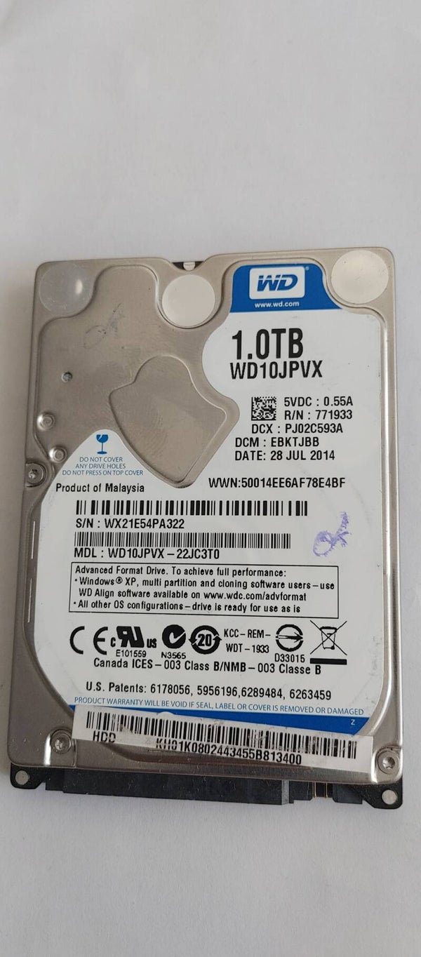 HDD WDC 1TB SATA 2014