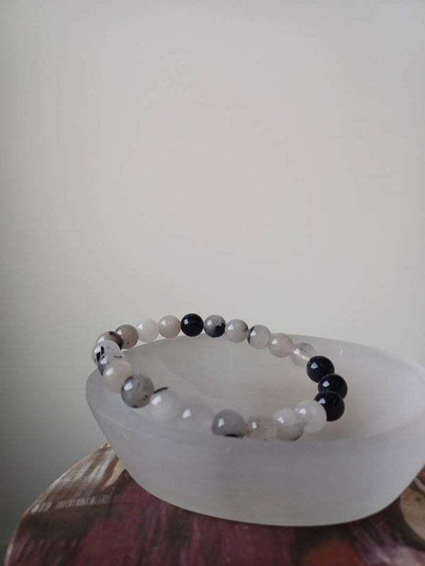 Toermalijnkwarts armband 8 mm