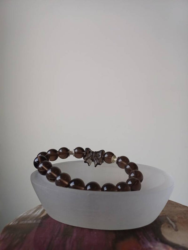 Rookkwarts armband 10 mm