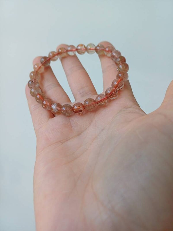 Goud rutielkwarts armband 8.6 mm