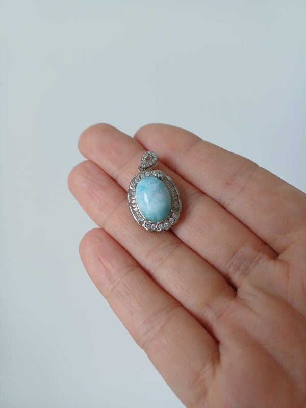Larimar hanger (s925)