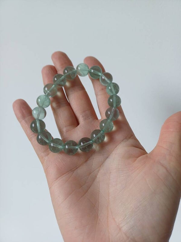 Groene fluoriet armband 11 mm