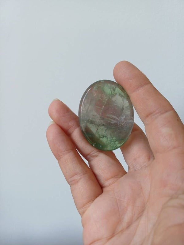 Groene fluoriet worrystone