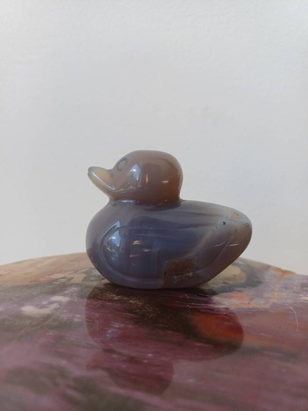 Agaat carving (eendje)