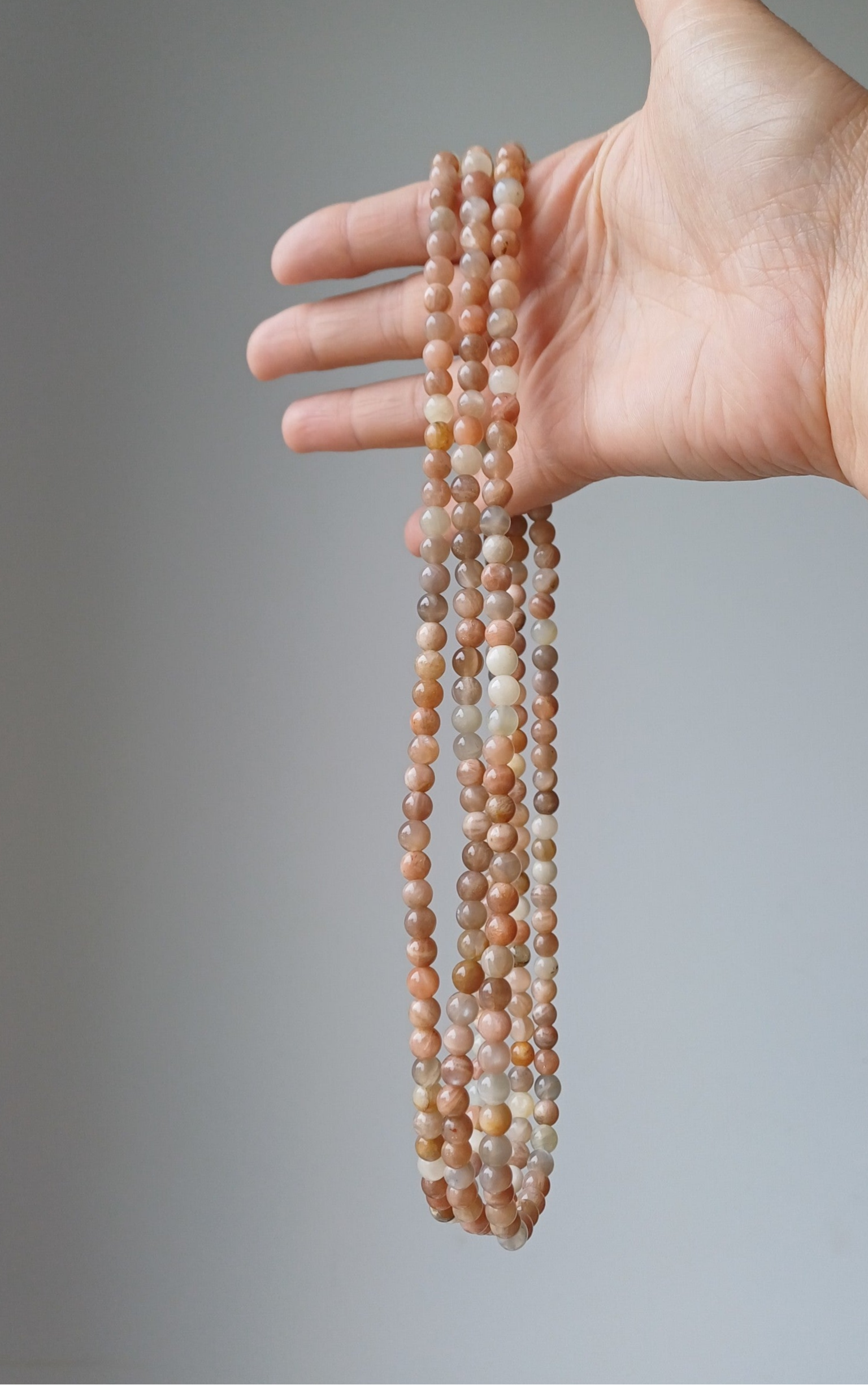 Maansteen ketting/ armband 7 mm