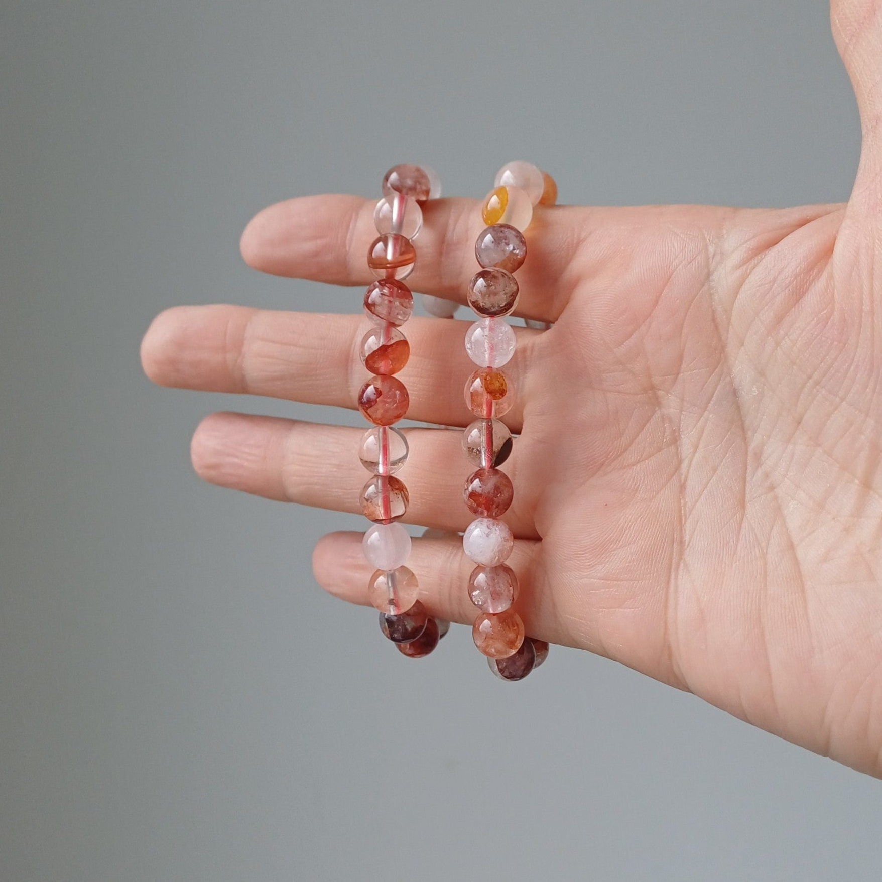 Hematoïdekwarts armband 8 mm