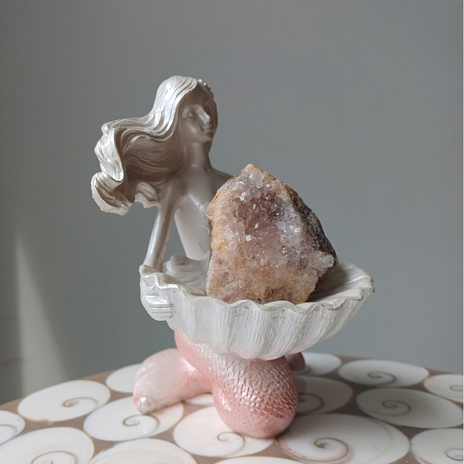 Roze amethist cluster