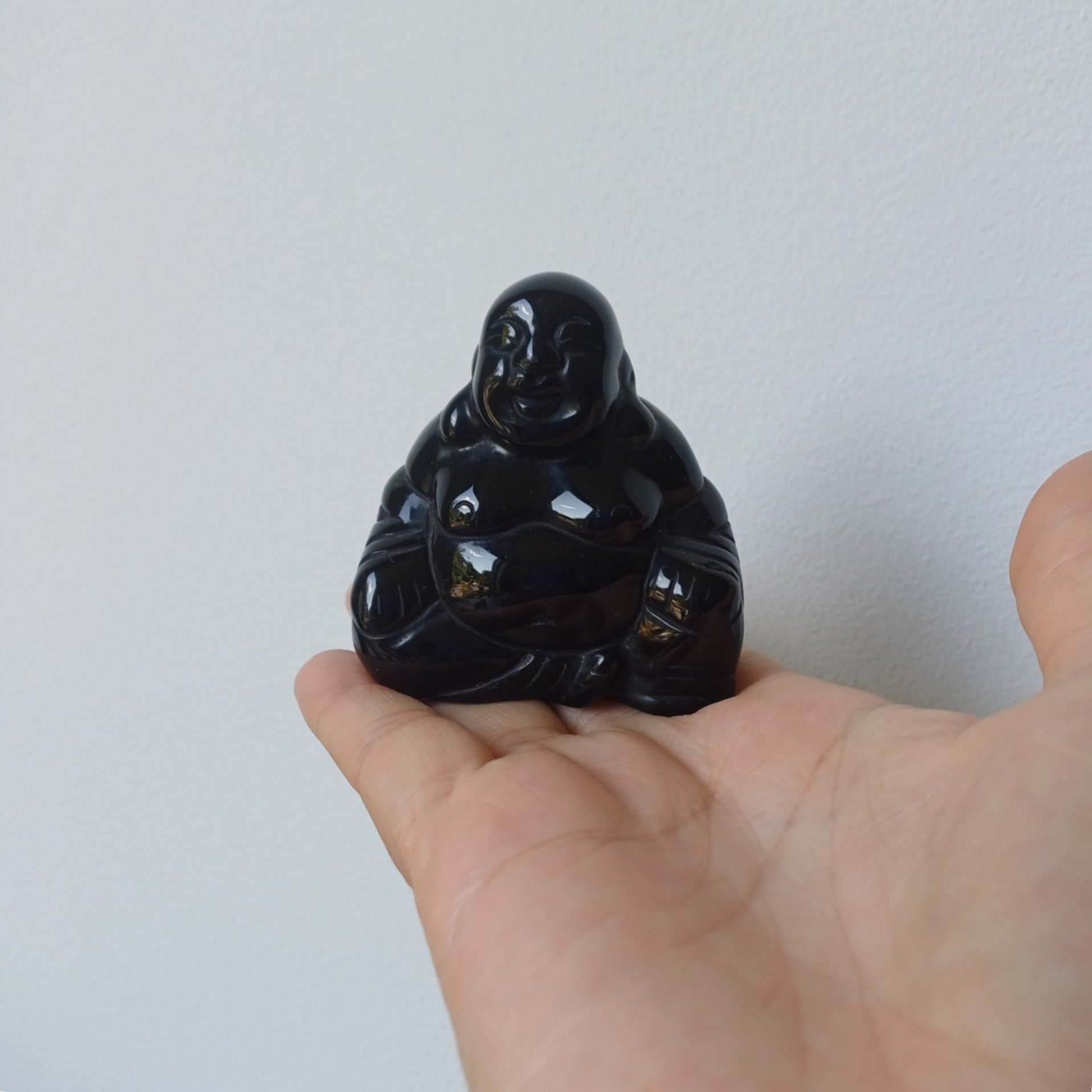 Obsidiaan carving (Boeddha)
