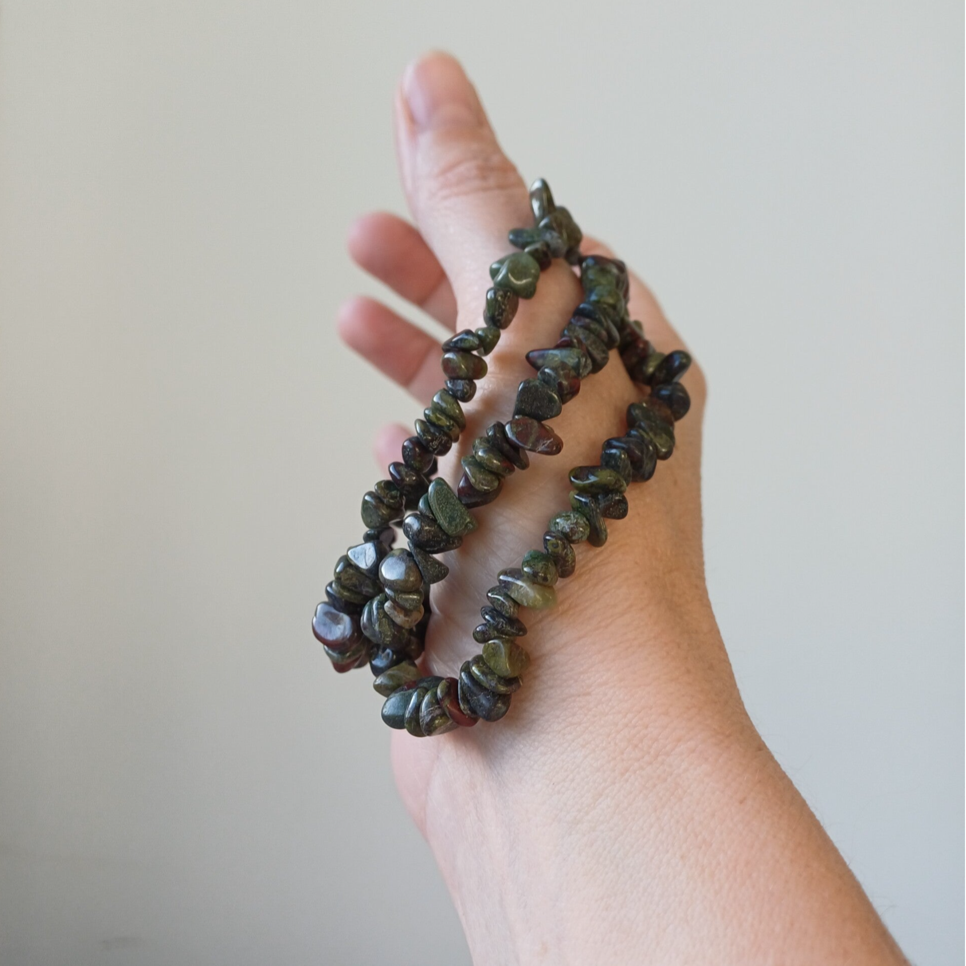 Drakenbloedsteen splitarmband