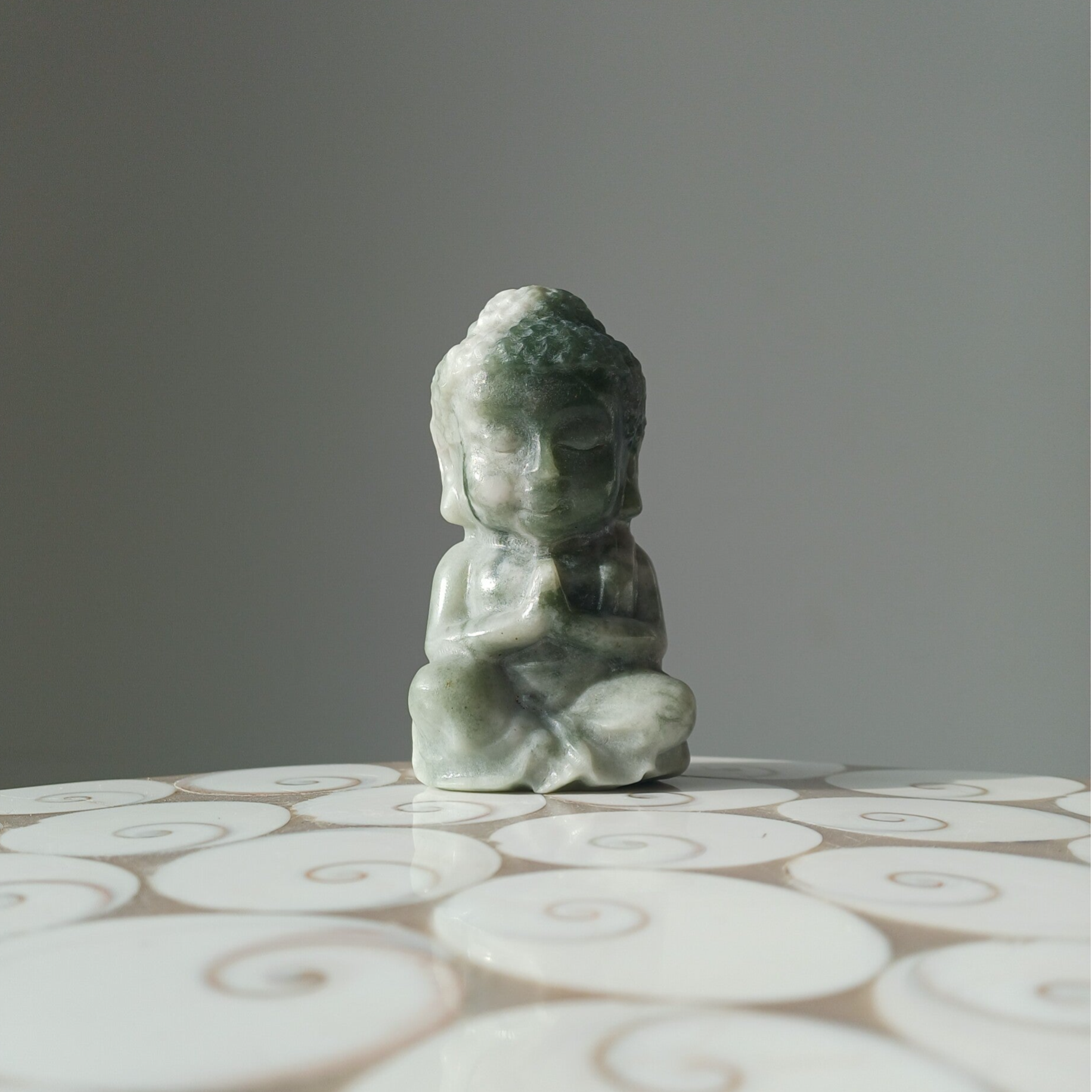 Serpentijn carving (Boeddha)