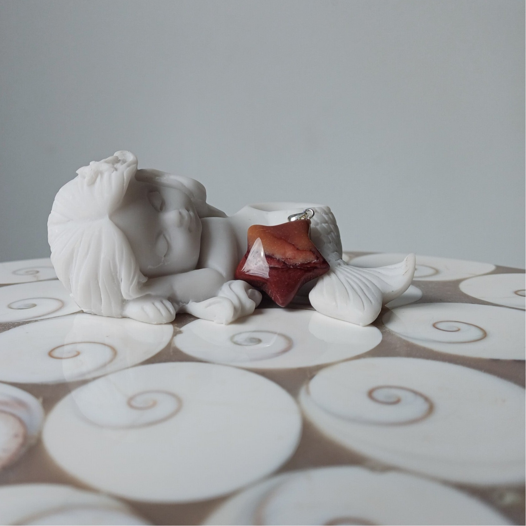 Mookaiet ster hanger (s925)