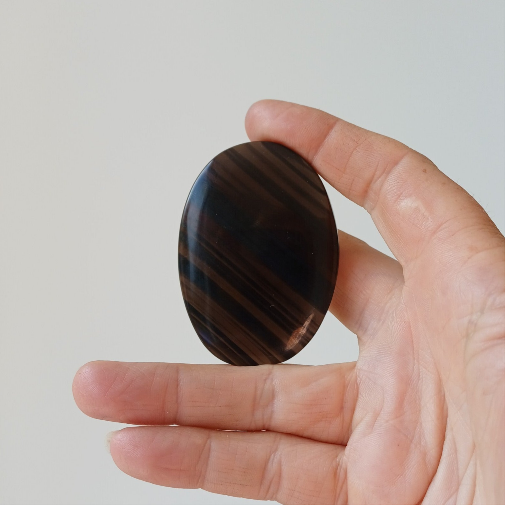 Lamellen obsidiaan handsteen