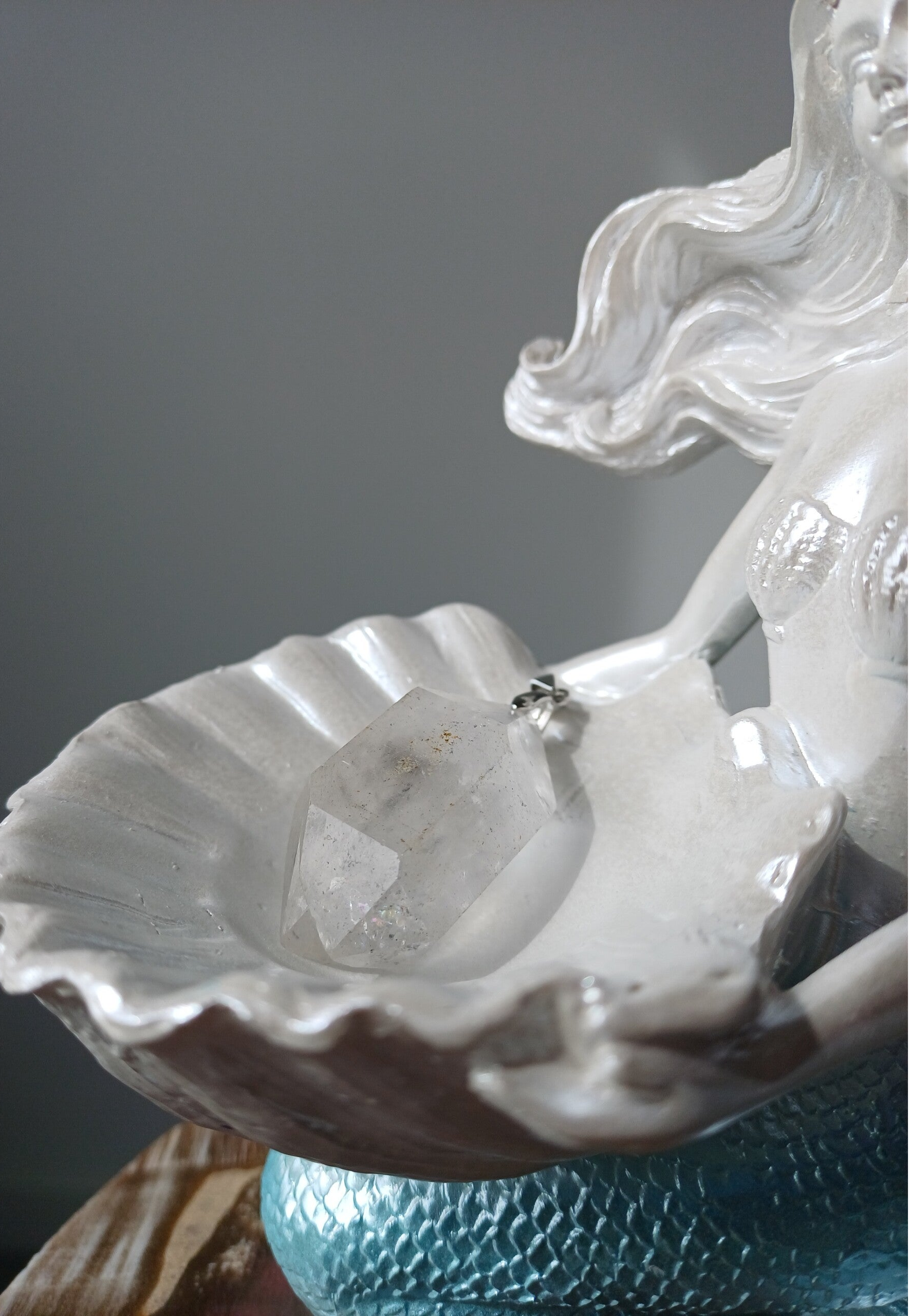 Ruwe Herkimer diamant hanger (s925)