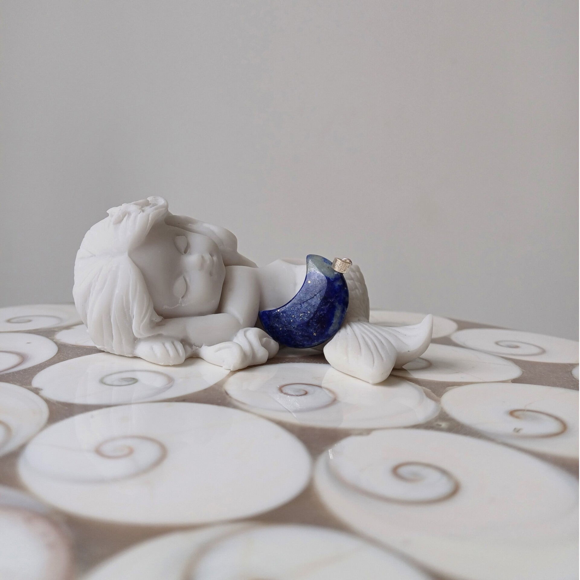 Lapis lazuli maan hanger (s925)