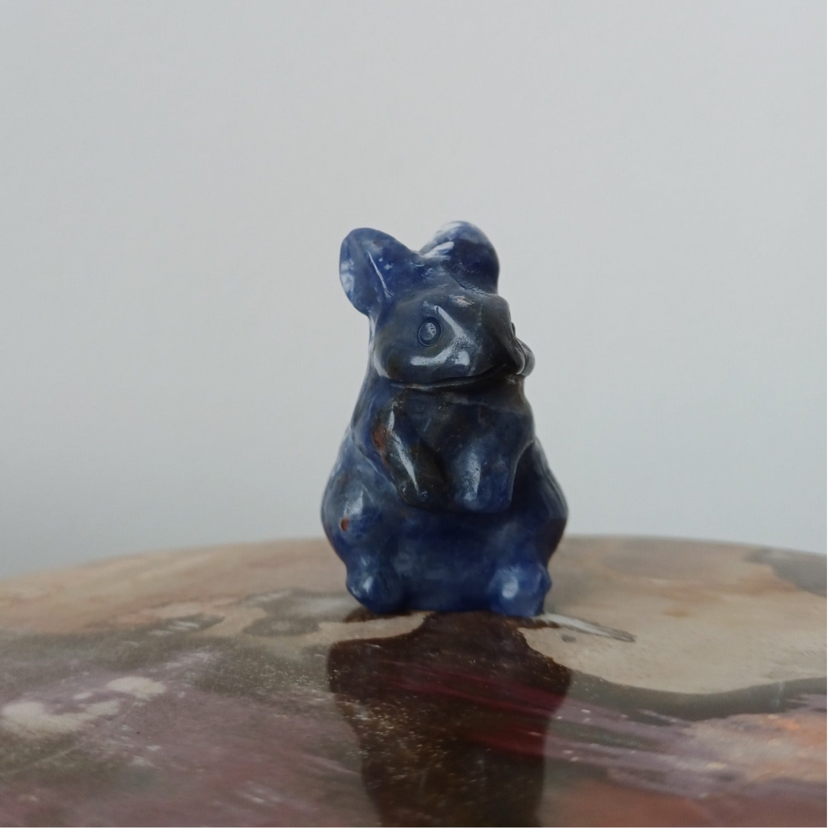 Sodaliet carving (konijntje)