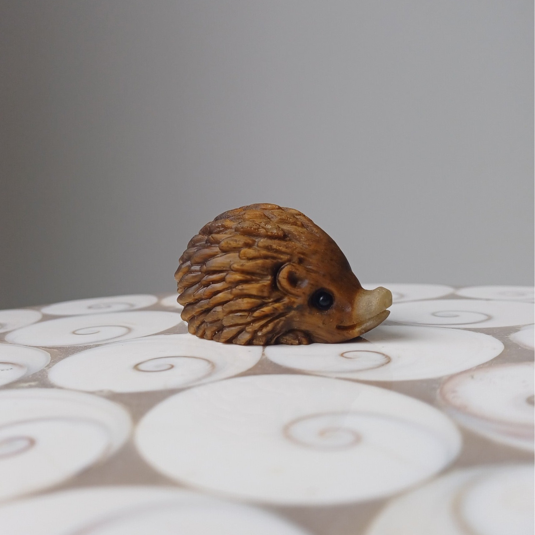 Tijgeroog carving (egel)