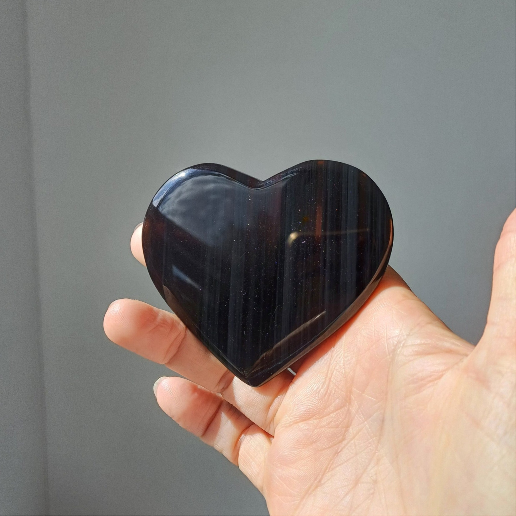 Lamellen obsidiaan hart