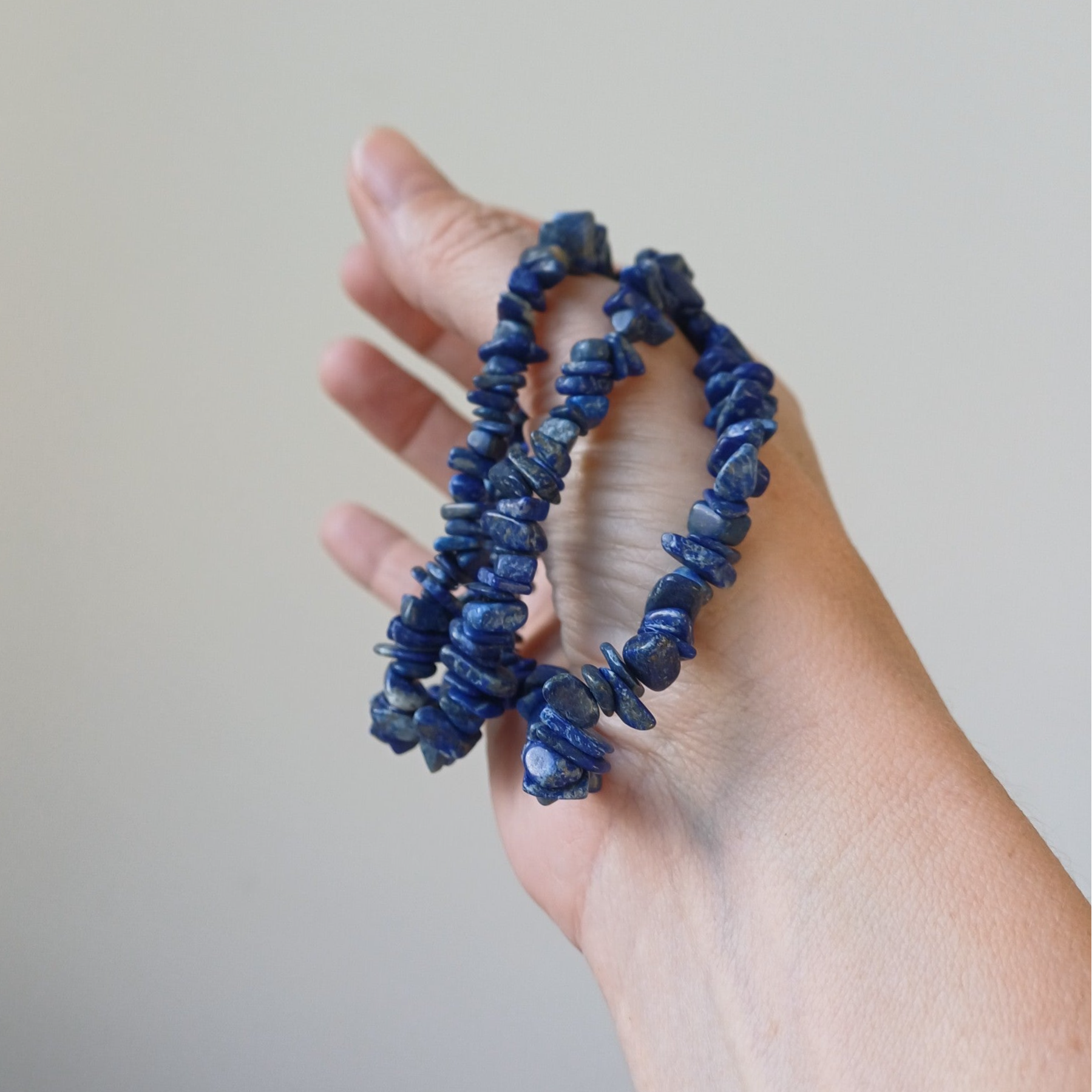Lapis lazuli splitarmband