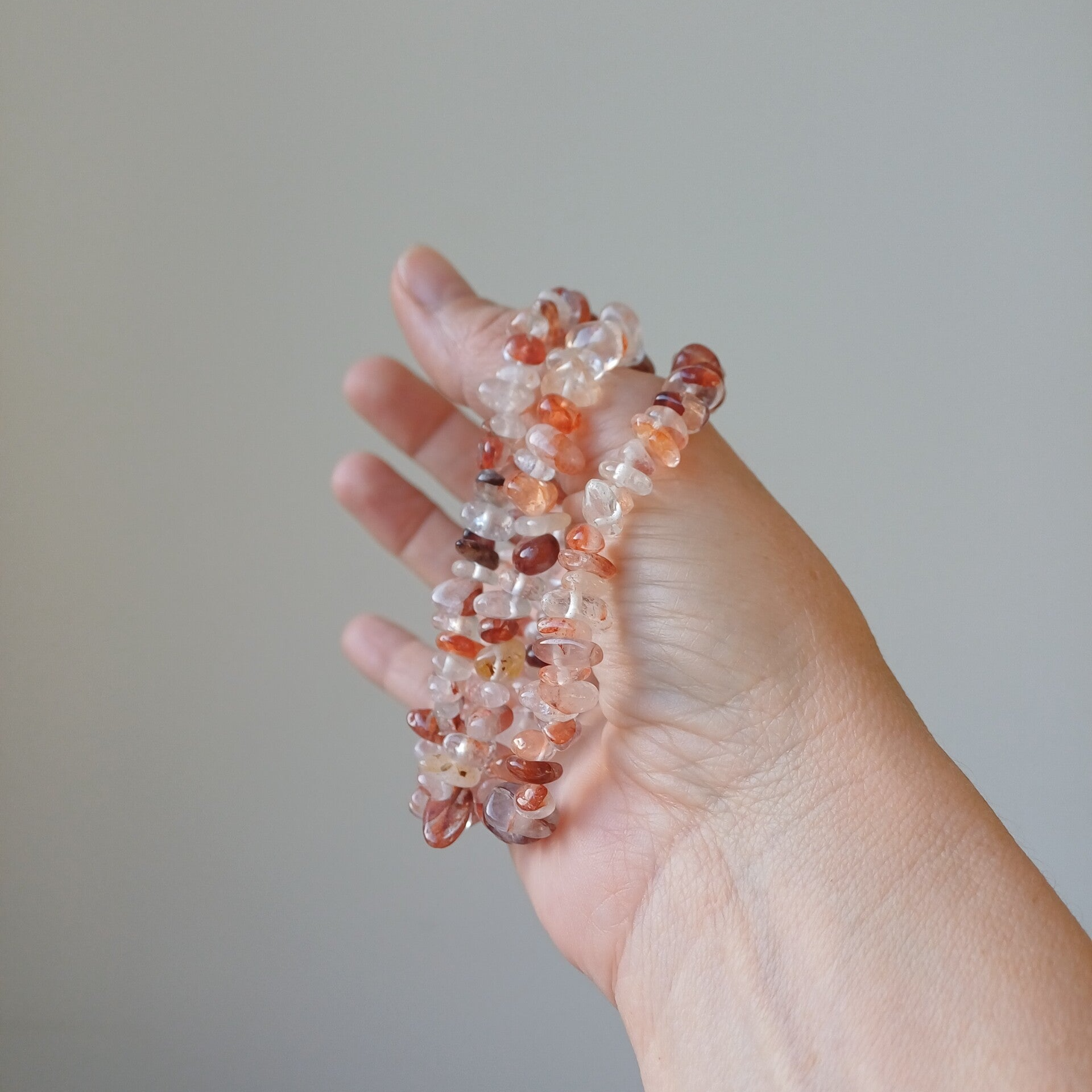 Hematoïdekwarts splitarmband