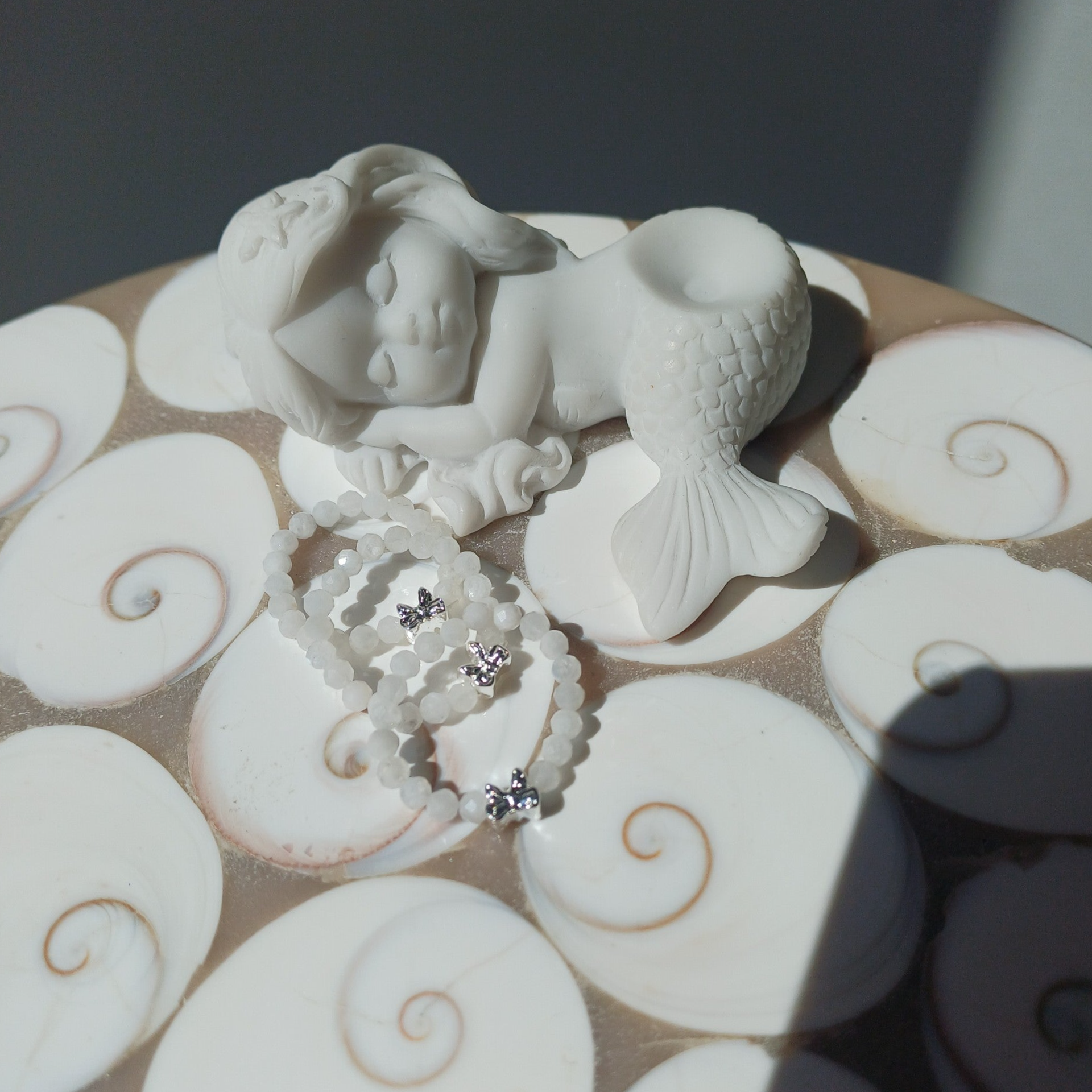Gefacetteerde maansteen ring 3 mm