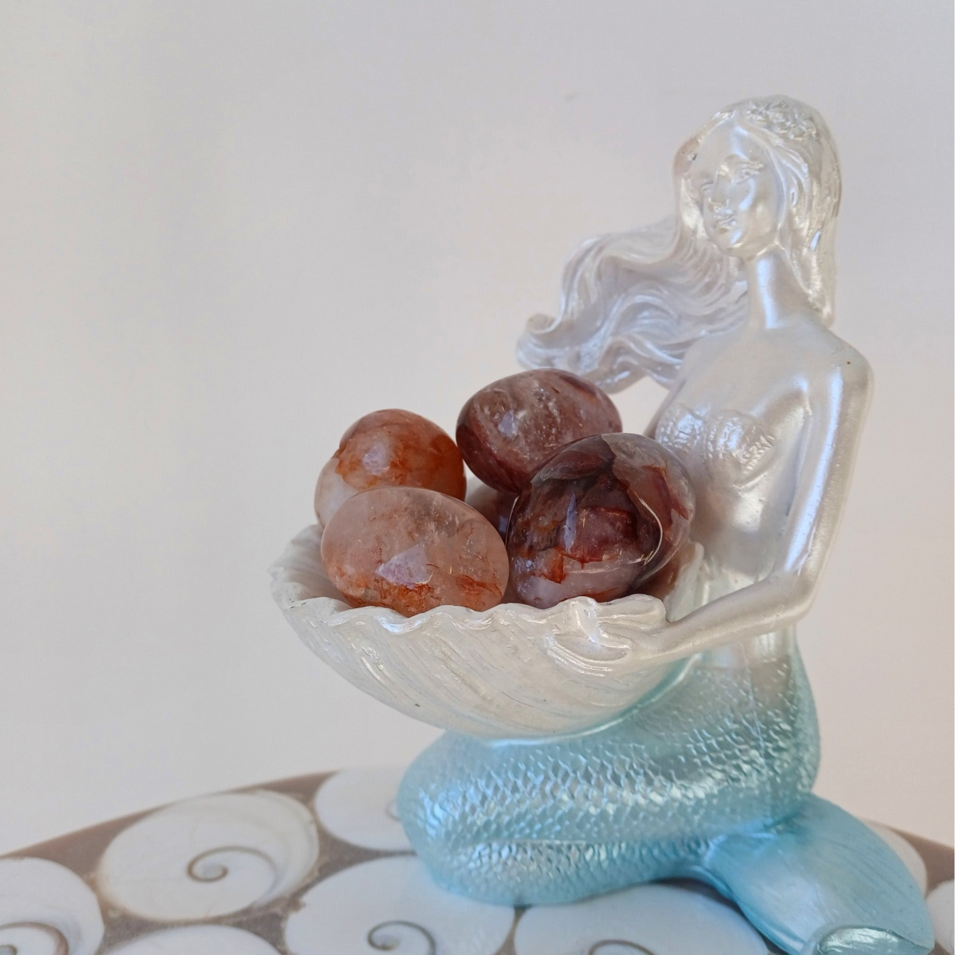 Hematoïdekwarts knuffelsteen